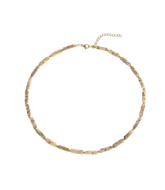 By Shir Gemstone chain Feldspar