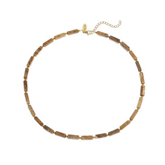 By Shir Gemstone chain Picture Jasper