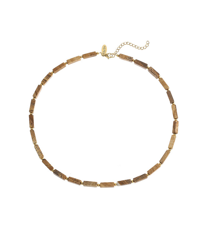 By Shir Ketting edelstenen Picture Jaspis