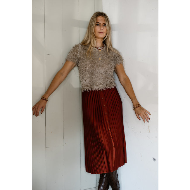 By Shir Jasper Brecci gemstone chain with coin