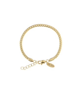 By Shir For Him armband stainless steel verstelbaar 3mm