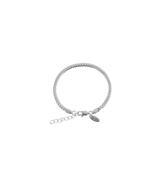 By Shir For Him armband stainless steel verstelbaar 3mm