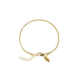By Shir For Him armband (verguld) edelstaal verstelbaar 1,5mm