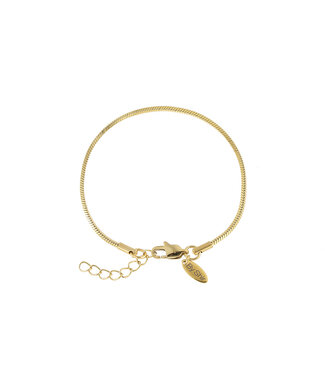 By Shir For Him armband (verguld) edelstaal verstelbaar 1,5mm