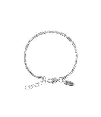 By Shir For Him armband stainless steel verstelbaar 2mm