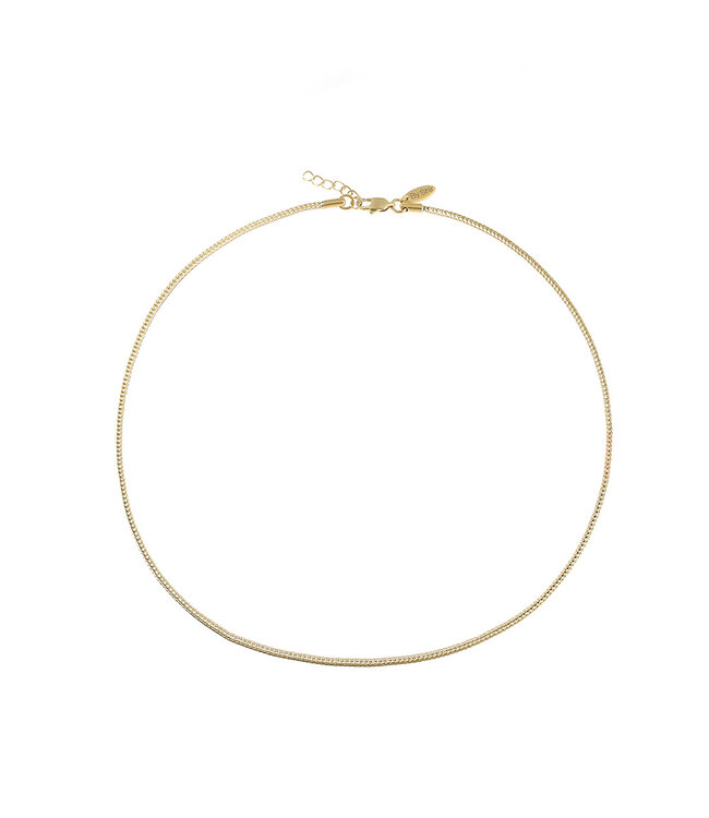 By Shir For Him Ketting (verguld) edelstaal 2mm