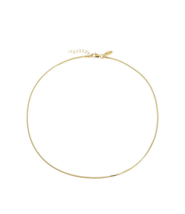 By Shir For Him ketting (verguld) edelstaal 1.5mm