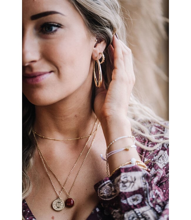 By Shir Earrings luxury Lola hoop L