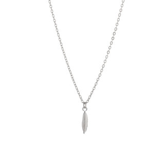 By Shir Stainless steel necklace feather