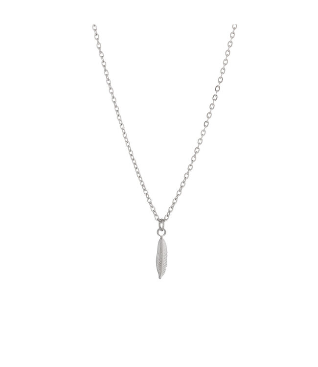 By Shir Edelstahl Kette Feder