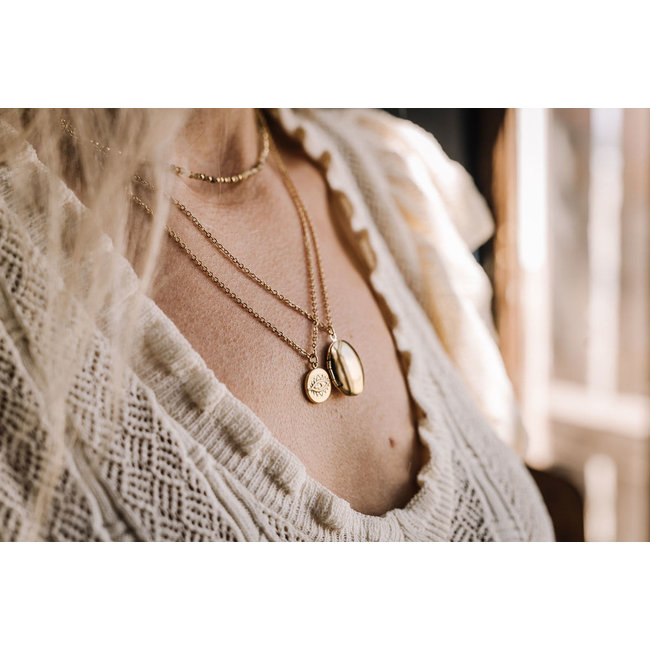 By Shir Necklace with oval locket