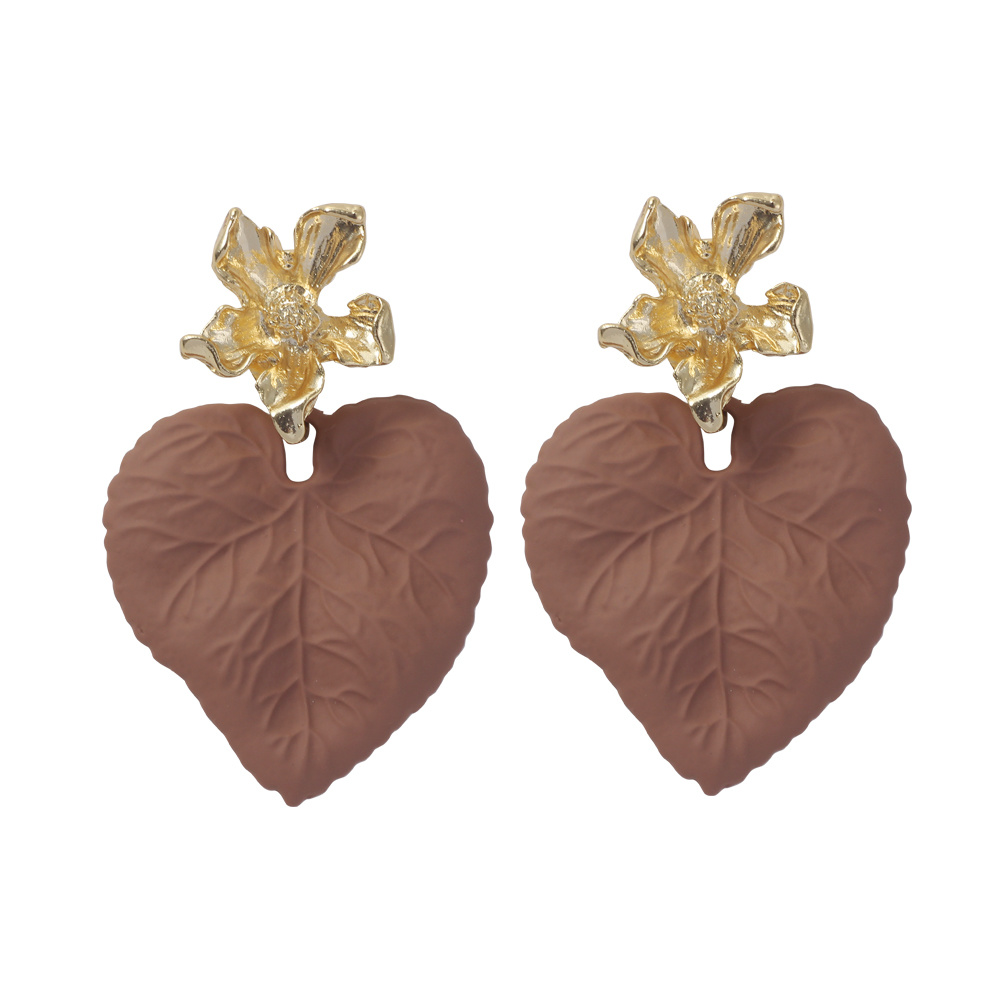 luxe Leaf bruin 14k - By Shir