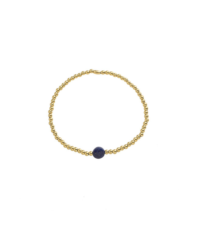 By Shir Armband für Kinder mit Edelsteinen aus Lapislazuli