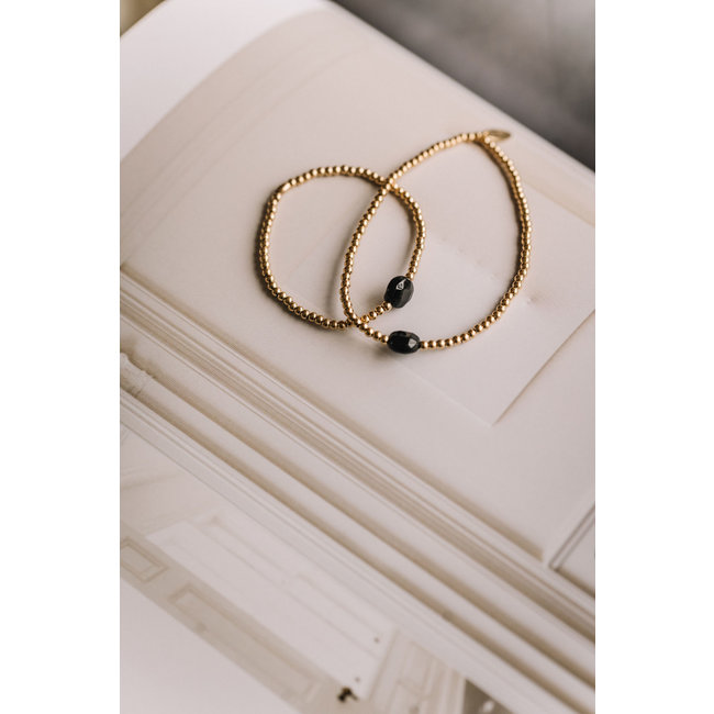 By Shir Bracelet kids beads with gemstone Tiger's Eye