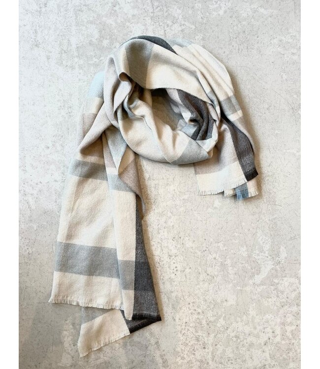 By Shir Sjaal faux cashmere Urban Taupe
