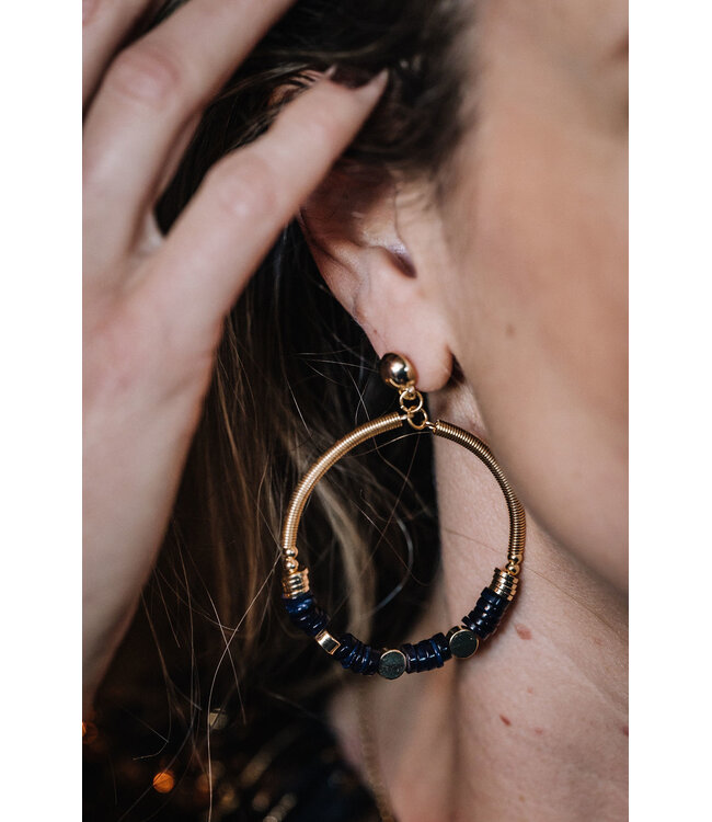 By Shir Oorbellen luxe Jody zwart