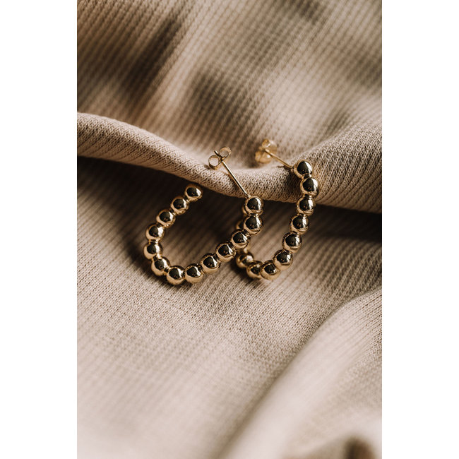 By Shir Oorbellen Luxe Roos