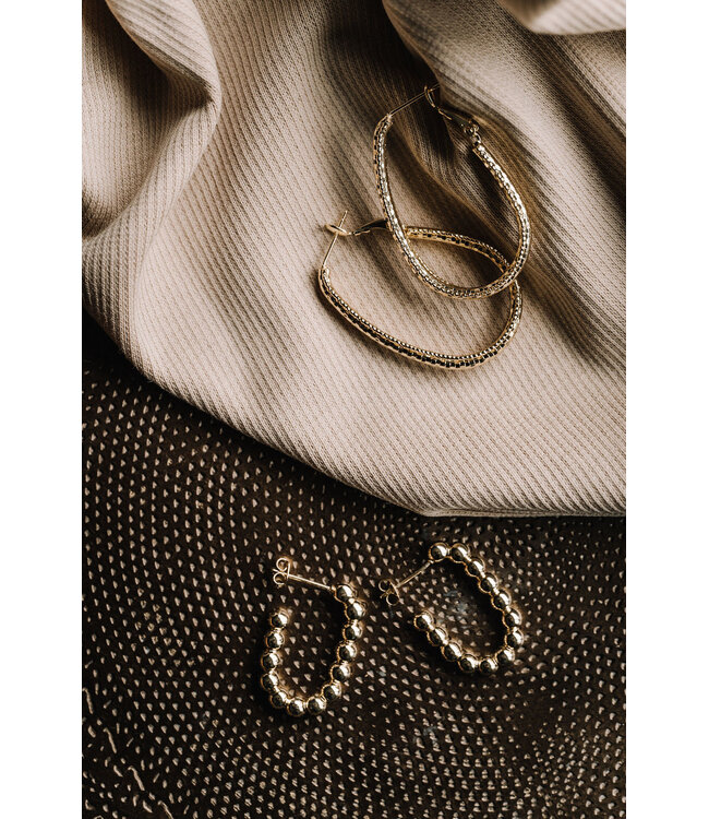 By Shir Oorbellen Luxe Roos