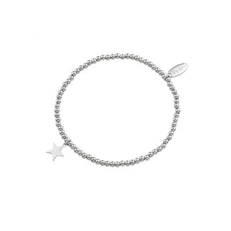 By Shir Armband kraaltjes bedel Ster zilver