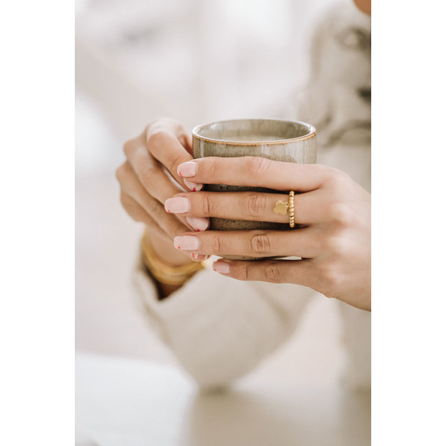 By Shir Ring mit Kleeblatt