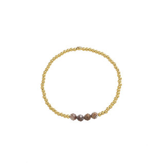 By Shir Bracelet kids beads with gemstones Picture Jasper