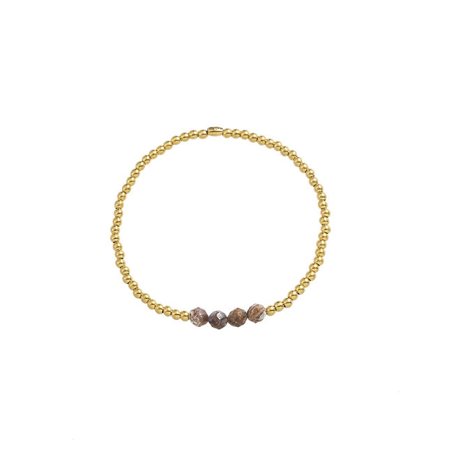 By Shir Bracelet kids beads with gemstones Picture Jasper