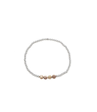 By Shir Armband kids kraaltjes met edelsteentjes Picture Jaspis edelstaal