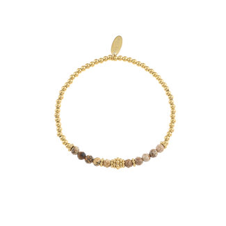 By Shir Armband kraaltjes Bohemian Picture Jaspis