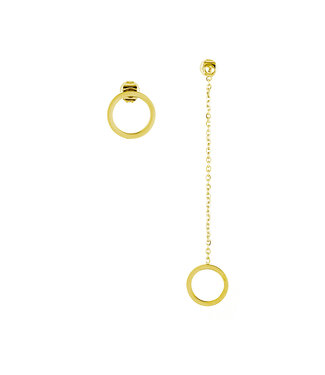 By Shir Earrings Luxury Circle Stud