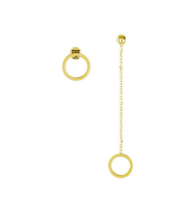 By Shir Earrings Luxury Circle Stud