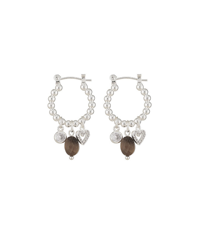 By Shir Earrings luxury Mix Brown