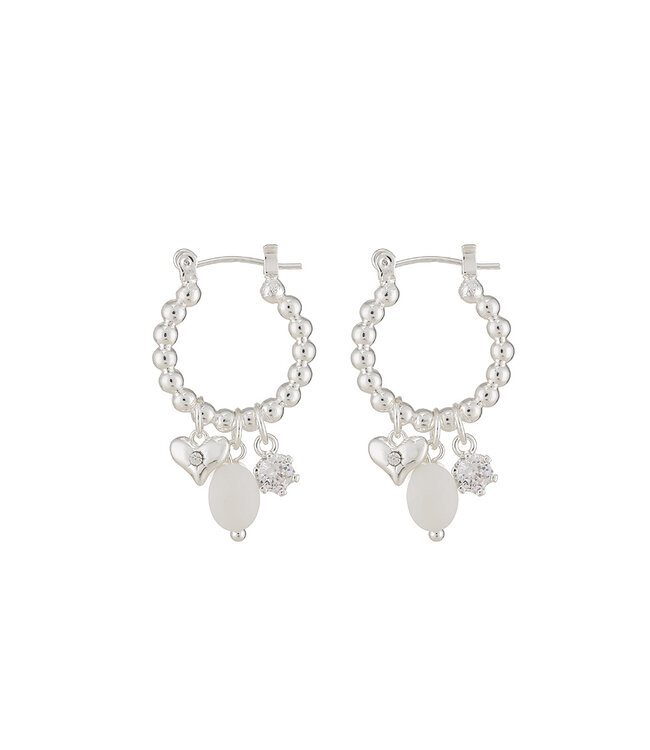 By Shir Earrings Luxury Mix White