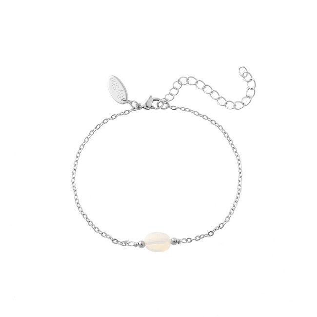 By Shir Armband edelsteen in doosje Maansteen
