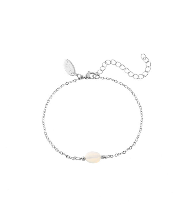 By Shir Armband edelsteen in doosje Maansteen