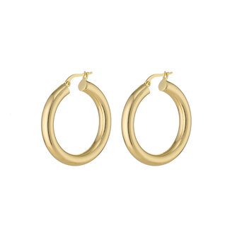 By Shir Oorbellen luxe Chunky Hoop M