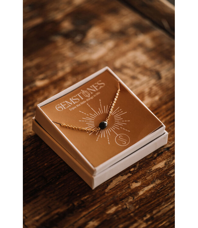 By Shir Armband edelsteen in doosje Tijgeroog