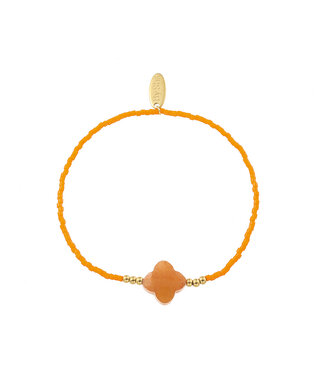 By Shir Bracelet beads orange clover