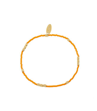 By Shir Armbandperlen orange grob