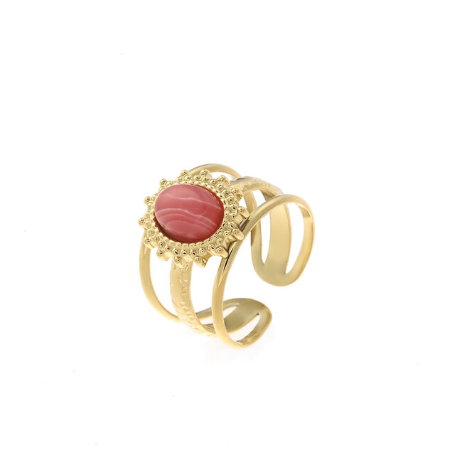 By Shir Ring Luxe Frida Roos goud