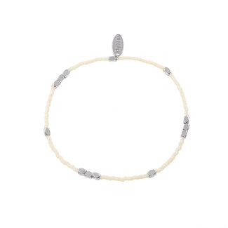 By Shir Bracelet beads Off White Coarse