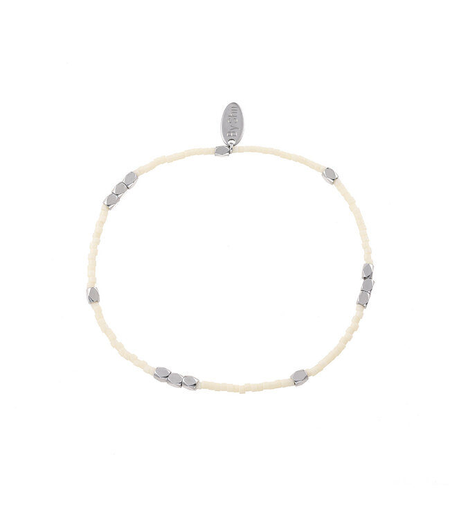By Shir Bracelet beads Off White Coarse