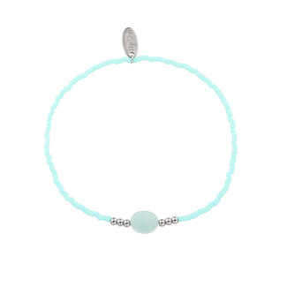 By Shir Armband Perlen Türkis Edelstein