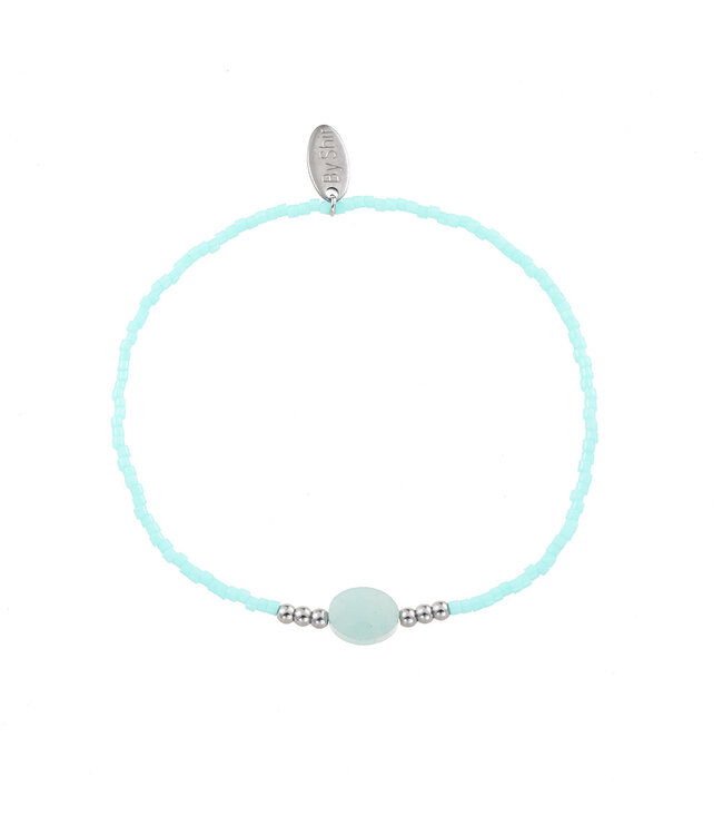 By Shir Armband kraaltjes Turquoise Edelsteen