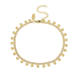 By Shir Armband edelstaal Chain Dot goud