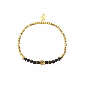 By Shir Armband Perlen Bohemian schwarz