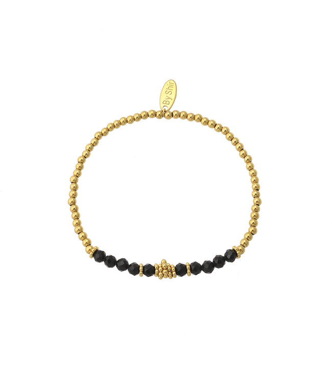 By Shir Armband Perlen Bohemian schwarz