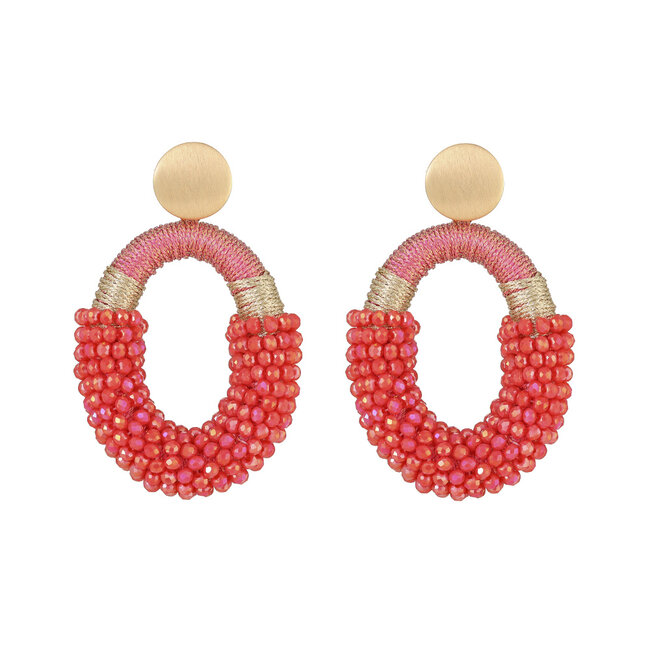 By Shir Earrings luxe Yves Coral