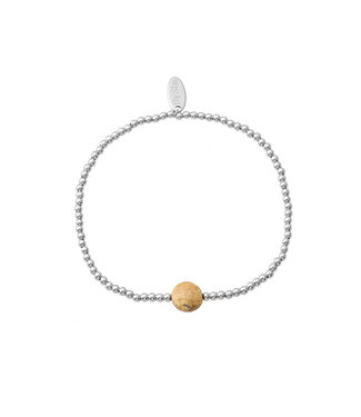 By Shir Armband mit Edelsteinkugeln, Bild-Jaspis