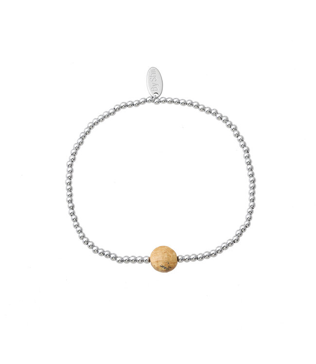 By Shir Armband mit Edelsteinkugeln, Bild-Jaspis