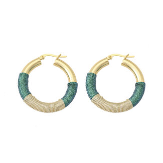 By Shir Oorbellen luxe Nya groen